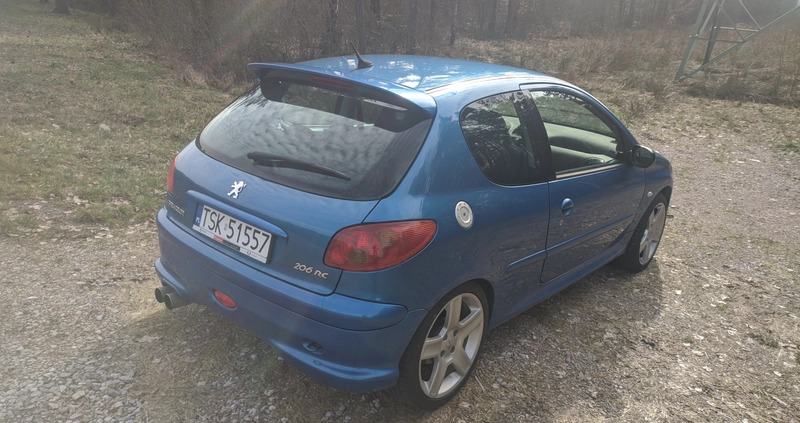 Peugeot 206 cena 22000 przebieg: 192000, rok produkcji 2003 z Miłakowo małe 92